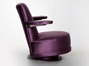 GIADA - Swivel fabric armchair with armrests _ Lorenzo Tondelli